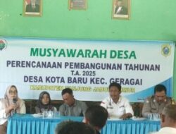 Kades Kota Baru Maryono Bersama BPD gelar Musdes Tahun Anggaran 2025.